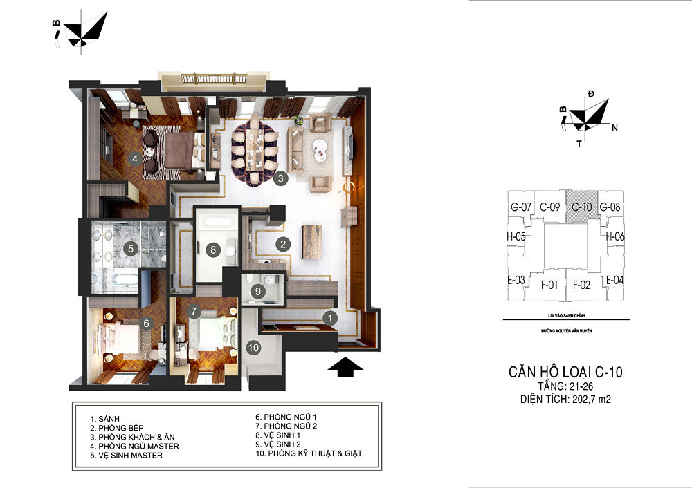 thiết kế căn hộ hà nội signature nguyễn văn huyên